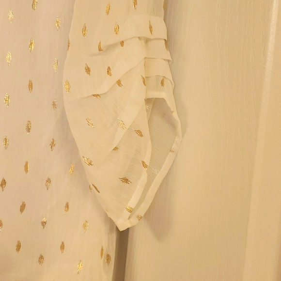 Sara Michelle white blouse size large - Picture 6 of 9